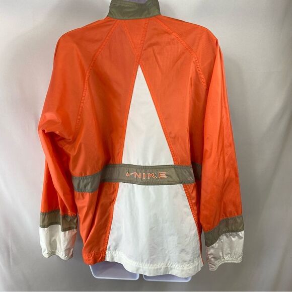 Vintage Nike Orange White Windbreaker - Picture 2 of 8